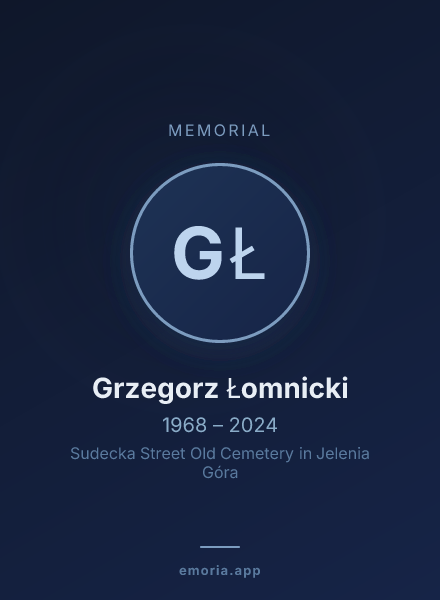 Memorial portrait of Grzegorz Łomnicki