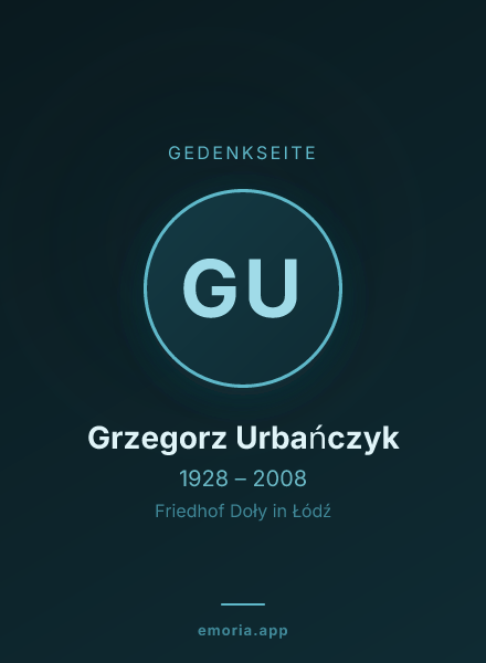 Gedenkportrait von Grzegorz Urbańczyk