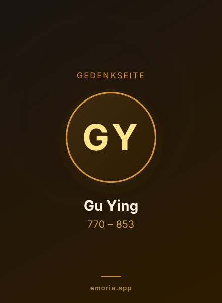 Gedenkportrait von Gu Ying