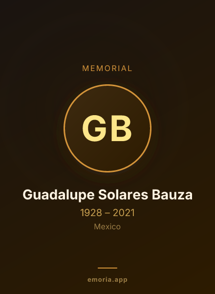 Memorial portrait of Guadalupe Solares Bauza
