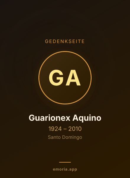 Gedenkportrait von Guarionex Aquino
