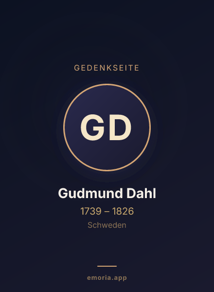 Gedenkportrait von Gudmund Dahl