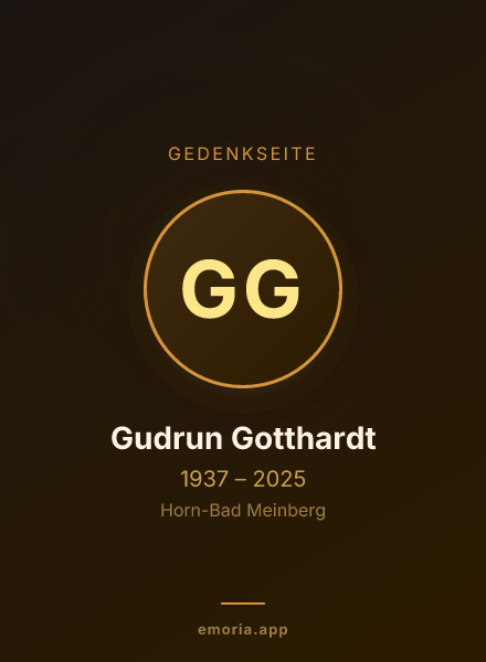 Gedenkportrait von Gudrun Gotthardt