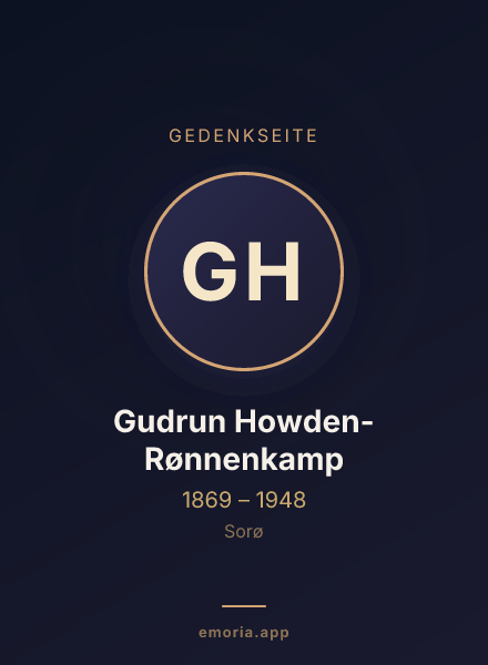 Gedenkportrait von Gudrun Howden-Rønnenkamp
