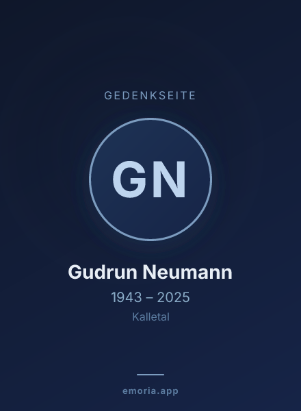Gedenkportrait von Gudrun Neumann