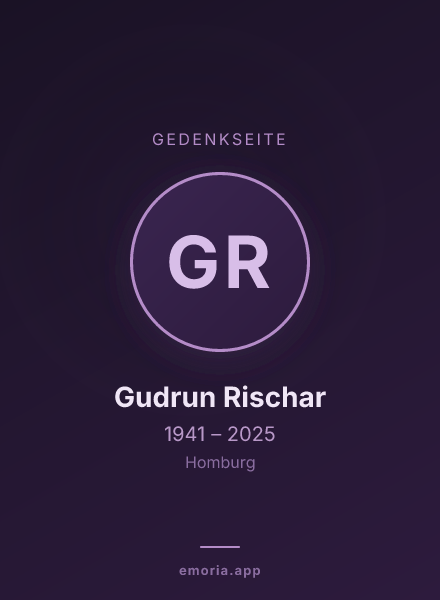 Gedenkportrait von Gudrun Rischar