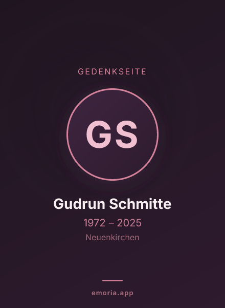Gedenkportrait von Gudrun Schmitte