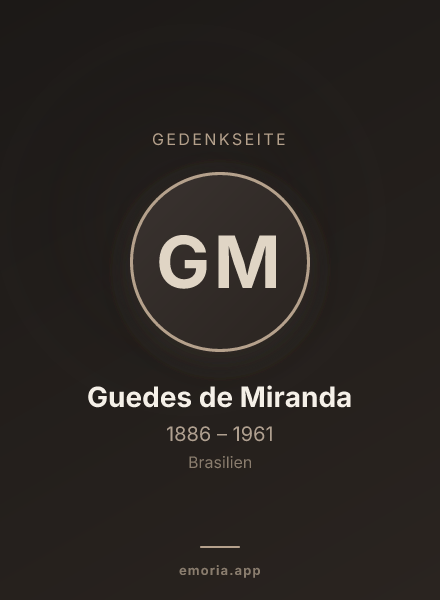 Gedenkportrait von Guedes de Miranda
