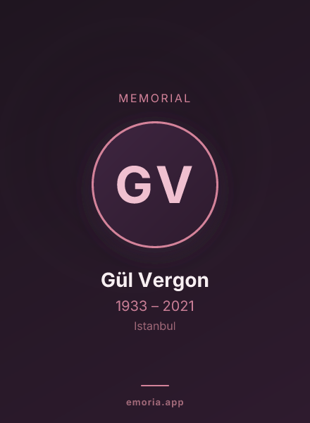 Memorial portrait of Gül Vergon