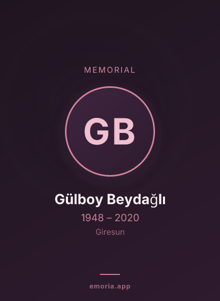 Memorial portrait of Gülboy Beydağlı