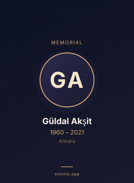 Memorial portrait of Güldal Akşit