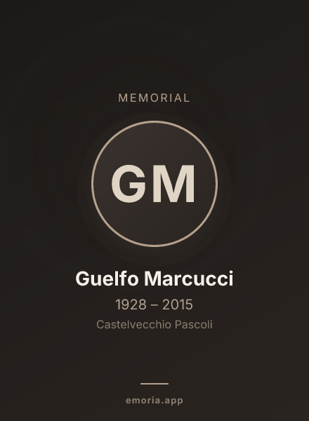 Memorial portrait of Guelfo Marcucci