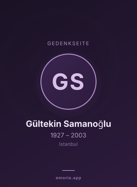 Gedenkportrait von Gültekin Samanoğlu