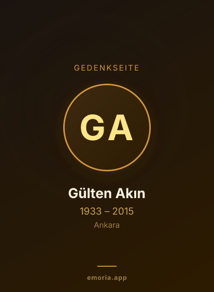 Gedenkportrait von Gülten Akın