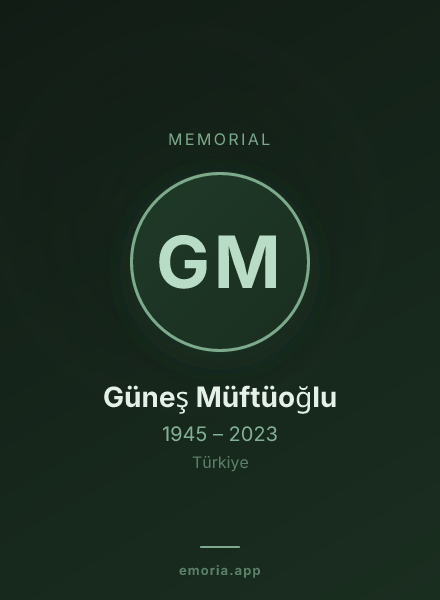 Memorial portrait of Güneş Müftüoğlu