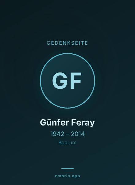 Gedenkportrait von Günfer Feray