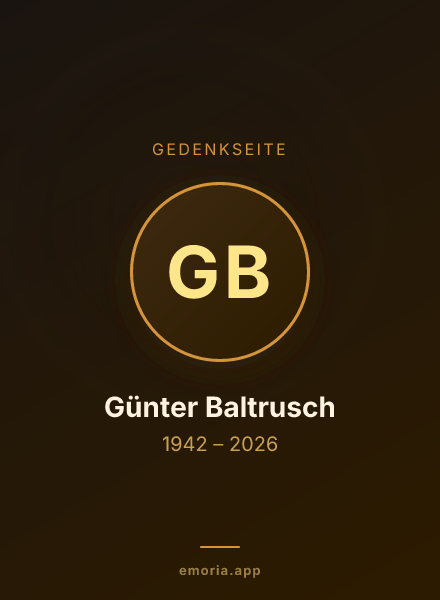 Gedenkportrait von Günter Baltrusch