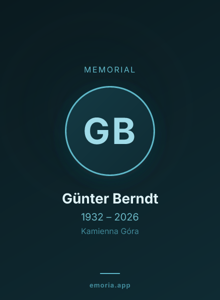 Memorial portrait of Günter Berndt