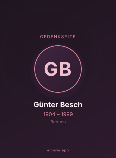 Gedenkportrait von Günter Besch