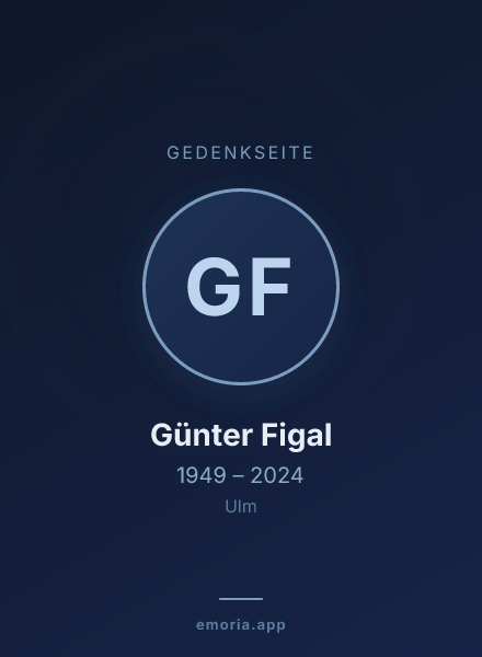 Gedenkportrait von Günter Figal