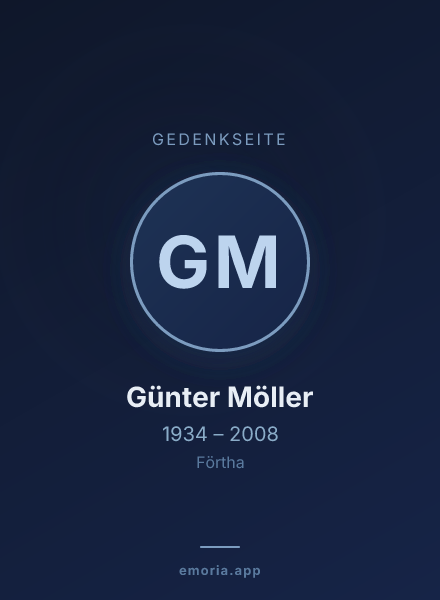 Gedenkportrait von Günter Möller