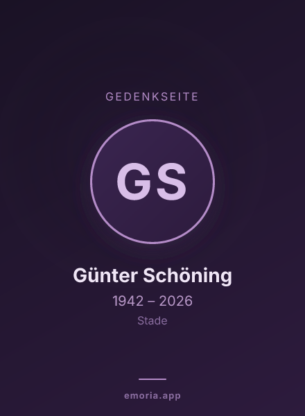 Gedenkportrait von Günter Schöning