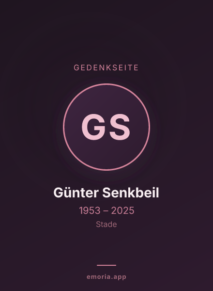 Gedenkportrait von Günter Senkbeil