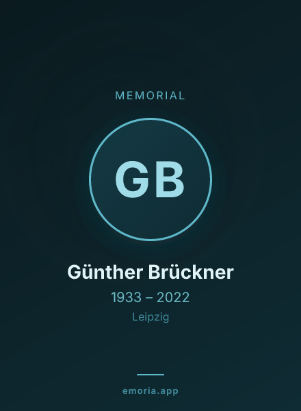 Memorial portrait of Günther Brückner