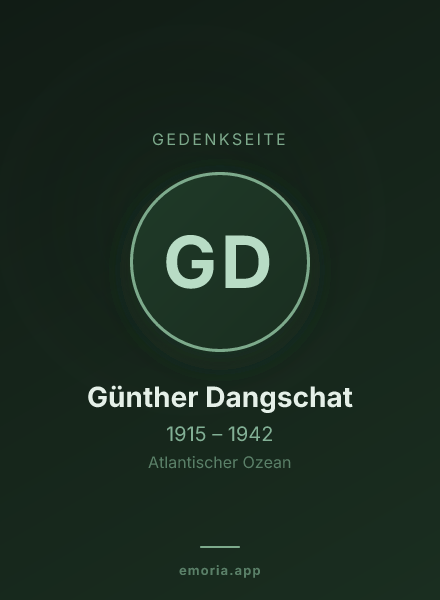 Gedenkportrait von Günther Dangschat