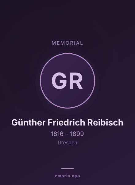Memorial portrait of Günther Friedrich Reibisch