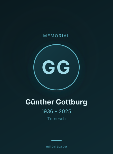 Memorial portrait of Günther Gottburg