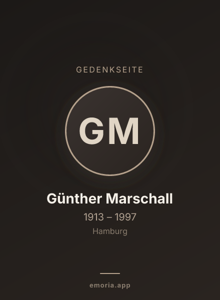 Gedenkportrait von Günther Marschall