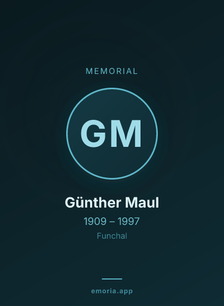 Memorial portrait of Günther Maul