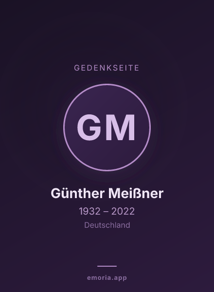 Gedenkportrait von Günther Meißner