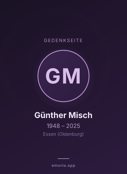 Gedenkportrait von Günther Misch