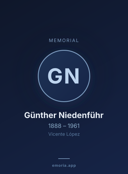 Memorial portrait of Günther Niedenführ