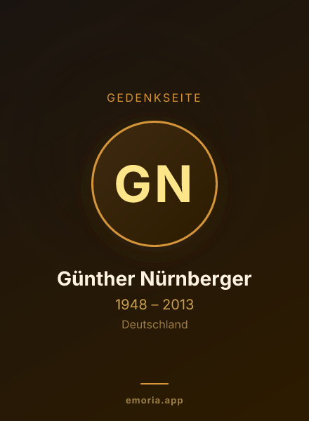 Gedenkportrait von Günther Nürnberger