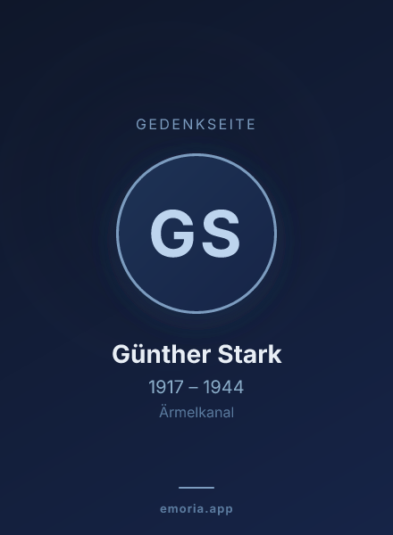 Gedenkportrait von Günther Stark