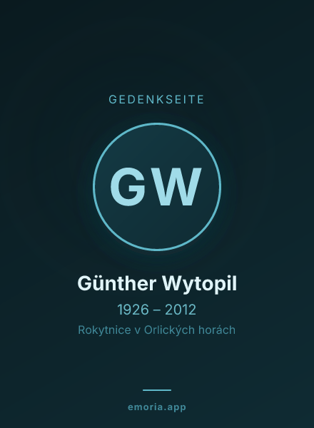 Gedenkportrait von Günther Wytopil