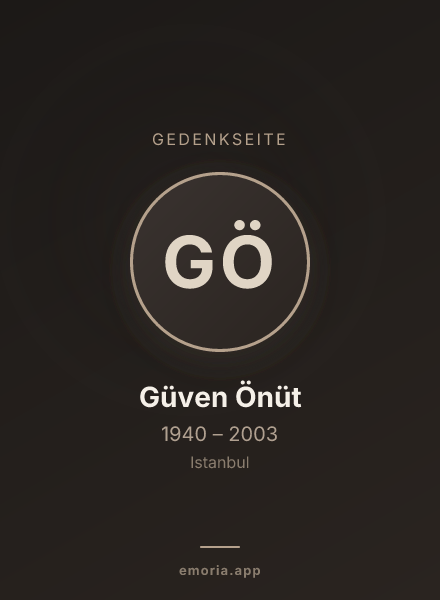 Gedenkportrait von Güven Önüt