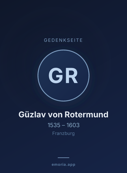 Gedenkportrait von Güzlav von Rotermund