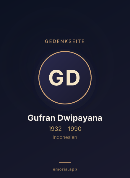 Gedenkportrait von Gufran Dwipayana