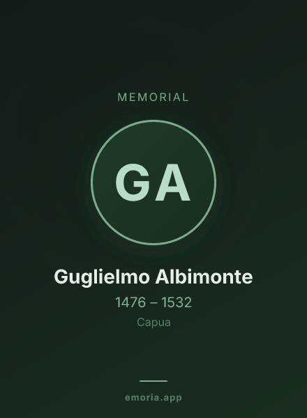 Memorial portrait of Guglielmo Albimonte