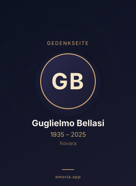 Gedenkportrait von Guglielmo Bellasi
