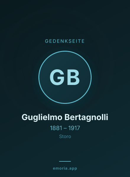 Gedenkportrait von Guglielmo Bertagnolli