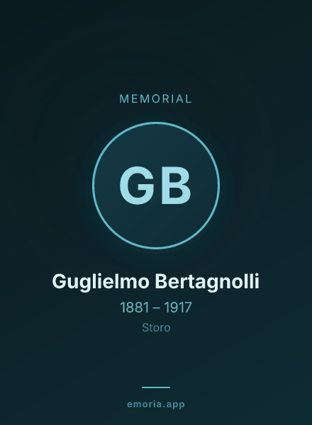 Memorial portrait of Guglielmo Bertagnolli