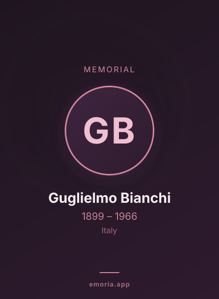 Memorial portrait of Guglielmo Bianchi