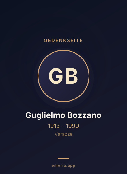 Gedenkportrait von Guglielmo Bozzano