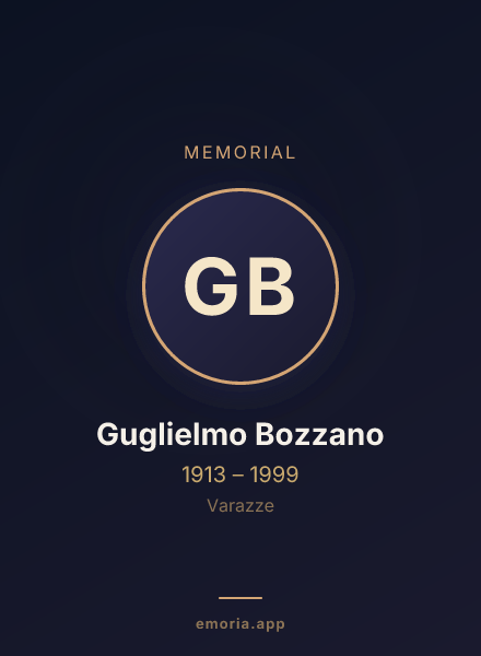 Memorial portrait of Guglielmo Bozzano