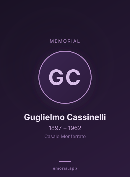 Memorial portrait of Guglielmo Cassinelli